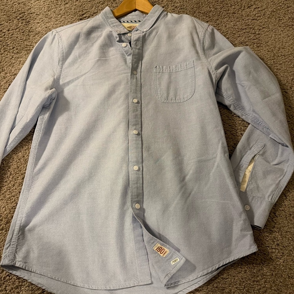 1901 Light Blue Casual Button Down Shirt - Picture 7 of 10